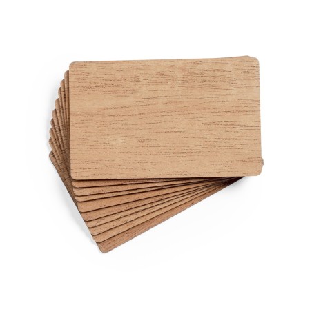 TARJETAS DE MADERA packde 10 uds