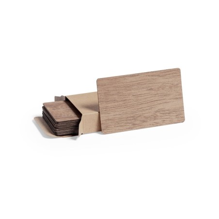 TARJETAS DE MADERA packde 10 uds