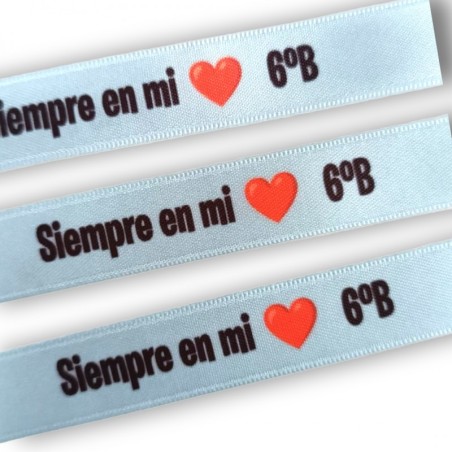 PULSERA DE TELA -Siempre en mi corazón...