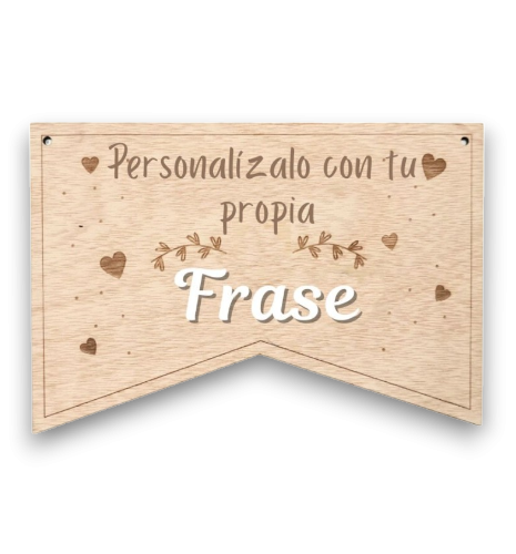 CARTEL DE MADERA CON TU PROPIA FRASE