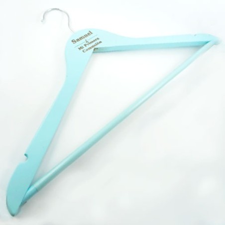 PERCHA PERSONALIZADA PARA COMUNIÓN AZUL