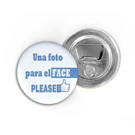 IMÁN ABRIDOR UNA FOTO PARA FACE, PLEASE
