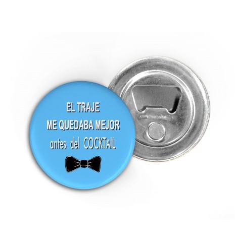 IMÁN ABRIDOR EL TRAJE ME QUEDABA MEJOR ANTES DEL COCKTAIL