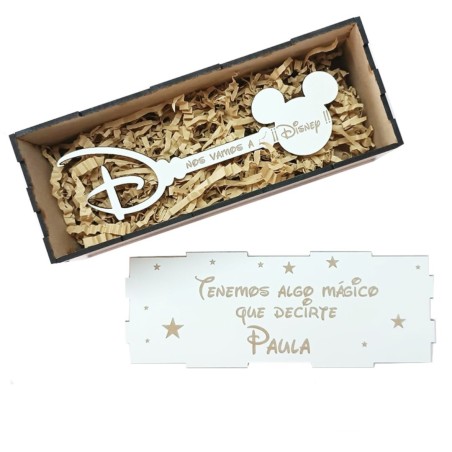 CAJA CON LLAVE MÁGICA DISNEY CON TU PROPIA FRASE