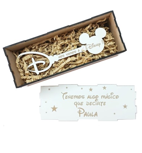 CAJA CON LLAVE MÁGICA DISNEY PERSONALIZADA