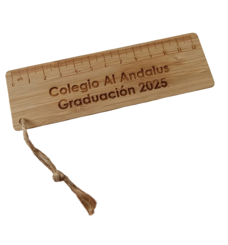 MARCAPÁGINAS DE MADERA GRABADO