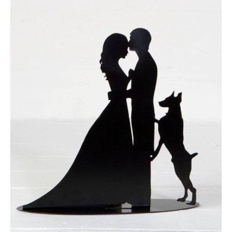 FIGURA TARTA NOVIOS CON PERRO