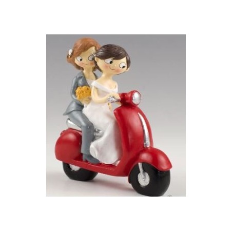 FIGURA TARTA DE CHICAS EN MOTO