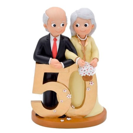 FIGURA TARTA NOVIOS 50 ANIVERSARIO