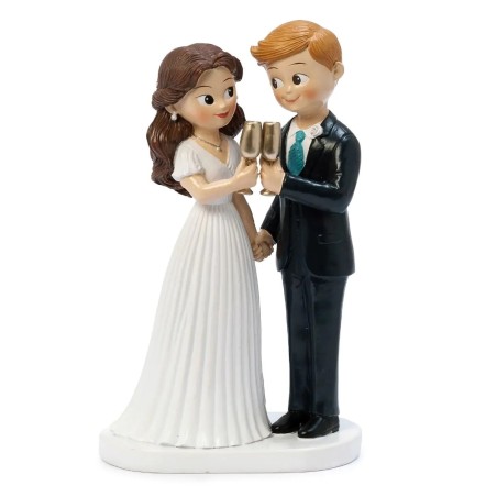 FIGURA TARTA NOVIOS CON PELO RUBIO