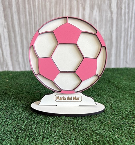 BALÓN FÚTBOL PERSONALIZADO CON NOMBRE ROSA