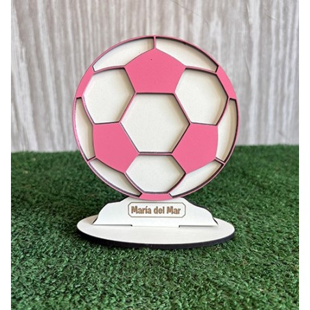 BALÓN FÚTBOL PERSONALIZADO CON NOMBRE ROSA
