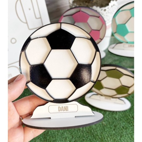 BALÓN FÚTBOL PERSONALIZADO CON NOMBRE NEGRO