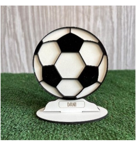 BALÓN FÚTBOL PERSONALIZADO CON NOMBRE NEGRO