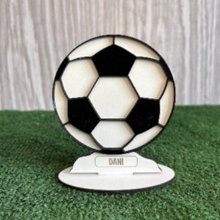 BALÓN FÚTBOL PERSONALIZADO CON NOMBRE NEGRO