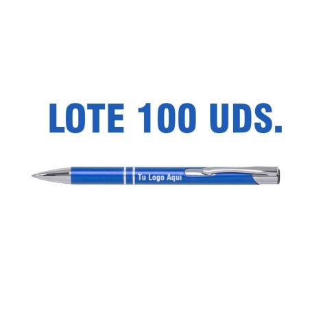 BOLÍGRAFO PERSONALIZABLE LOTE 100 UNIDADES