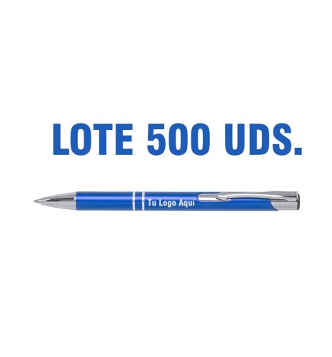 BOLÍGRAFO PERSONALIZABLE LOTE 500 UNIDADES