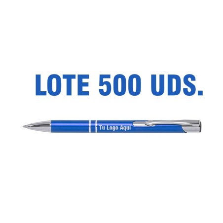 BOLÍGRAFO PERSONALIZABLE LOTE 500 UNIDADES