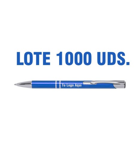 BOLÍGRAFO PERSONALIZABLE LOTE 1000 UNIDADES