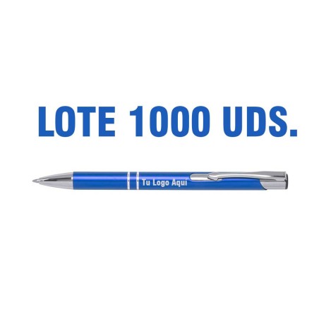 BOLÍGRAFO PERSONALIZABLE LOTE 1000 UNIDADES