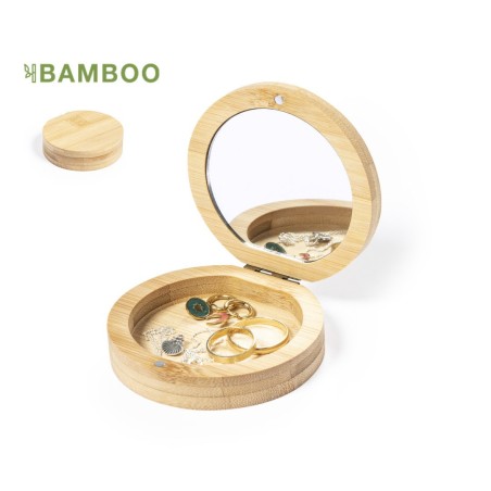 ESPEJO JOYERO DE BAMBÚ