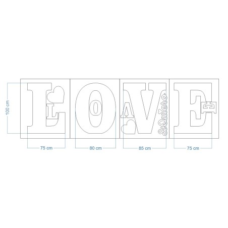 LOVE GIGANTE -grosor 10 cm-