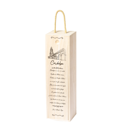 CAJA PARA BOTELLA DE VINO SERIE CÓRDOBA - TORRE