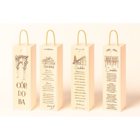 CAJA PARA BOTELLA DE VINO SERIE CÓRDOBA - MEZQUITA