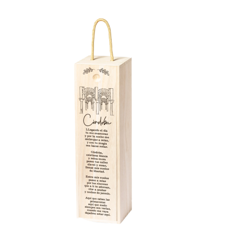 CAJA PARA BOTELLA DE VINO SERIE CÓRDOBA - MEZQUITA