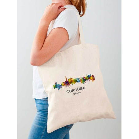 BOLSA ALGODÓN NATURAL SERIE CORDOBA MODELO SKYLINE