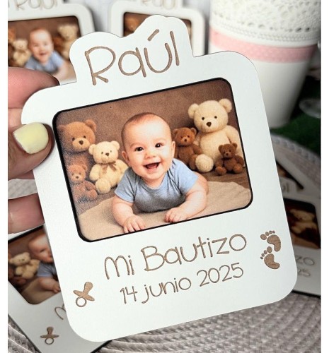 MARCO DE FOTOS PARA BAUTIZO PERSONALIZADO
