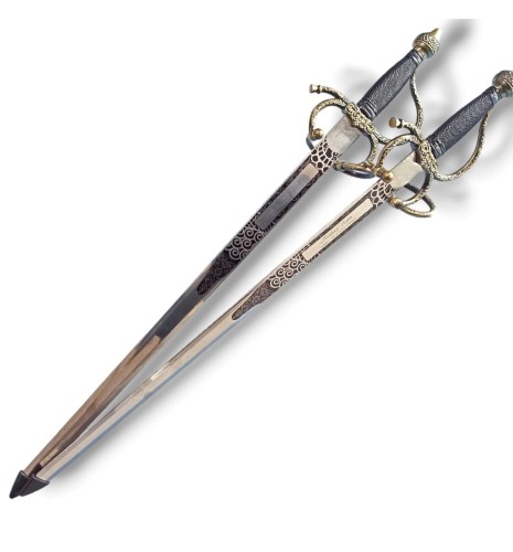 ESPADA COLADA PARA BODA GRABADA
