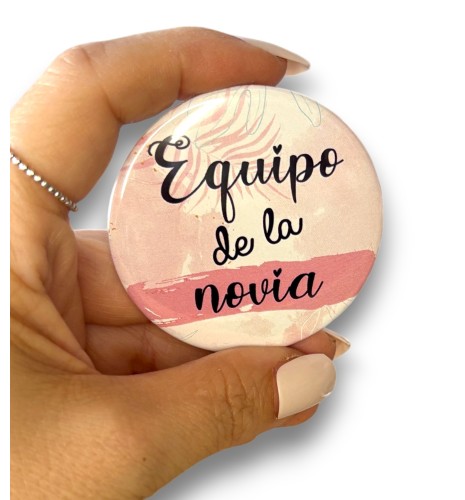 CHAPA EQUIPO DE LA NOVIA