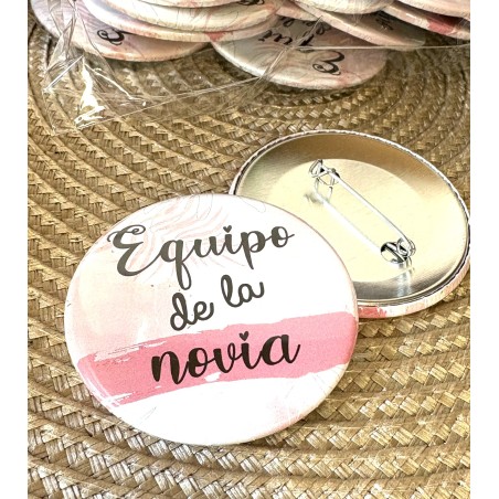 CHAPA EQUIPO DE LA NOVIA