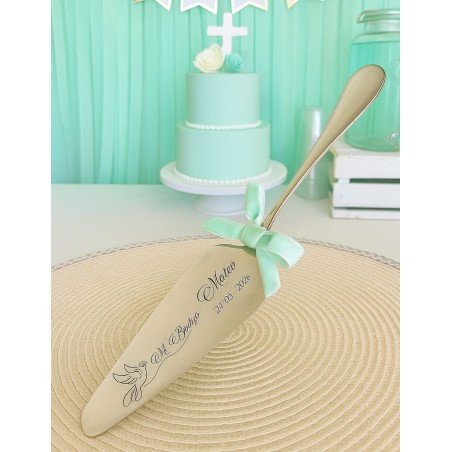 PALA DE TARTA BAUTIZO PERSONALIZADA SIN CAJA 01