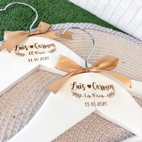 PERCHA PARA BODA PERSONALIZADA