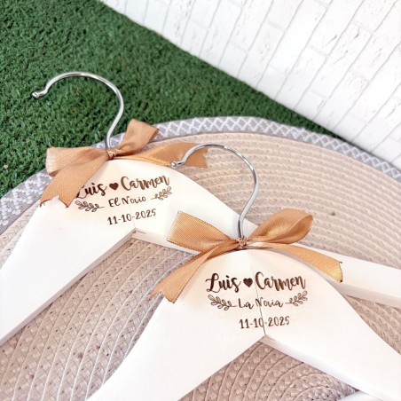 PERCHA PARA BODA PERSONALIZADA