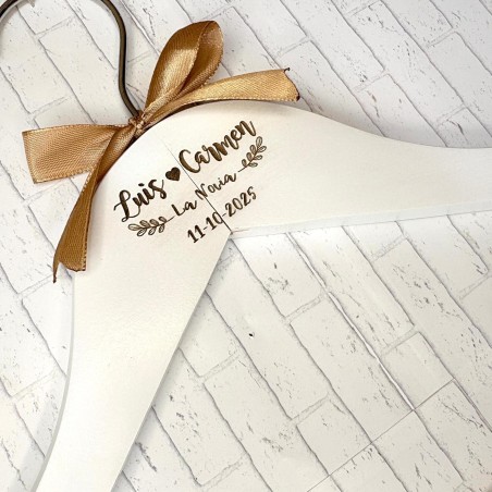 PERCHA PARA BODA PERSONALIZADA