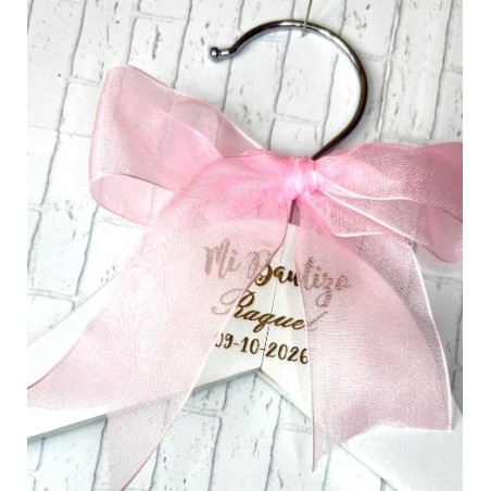 PERCHA PERSONALIZADA PARA BAUTIZO