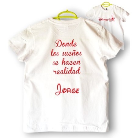 CAMISETA DISNEY PERSONALIZADA CON NOMBRE