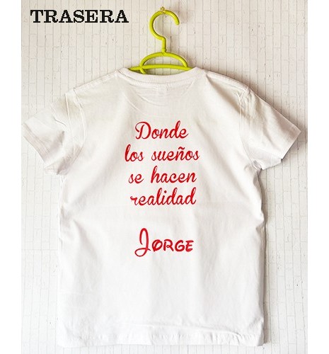 CAMISETA DISNEY PERSONALIZADA CON NOMBRE