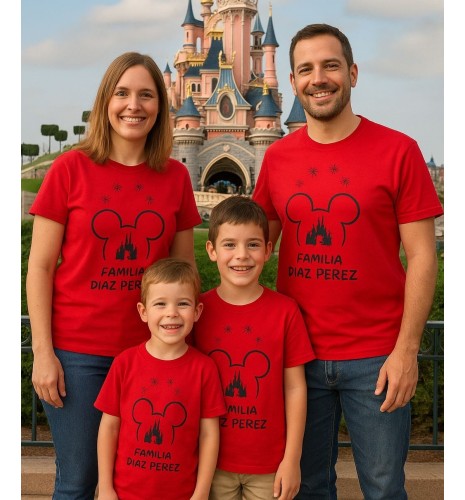 CAMISETA DISNEY PERSONALIZADA FAMILIA