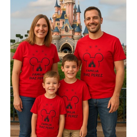 CAMISETA DISNEY PERSONALIZADA FAMILIA