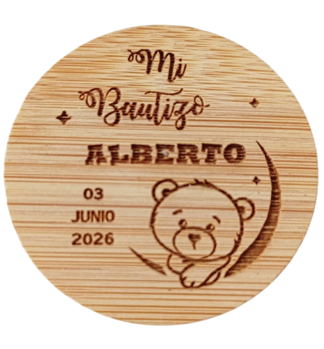 ESPEJO DE BAMBÚ GRABADO BAUTIZO 05