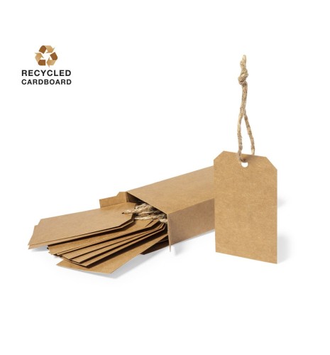 TARJETA KRAF CON CUERDA 5x9cm PACK 10 tarjetas