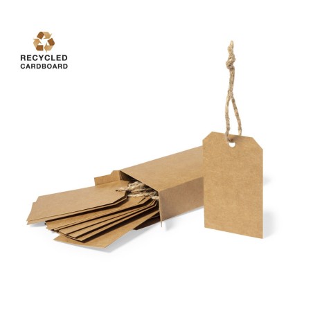TARJETA KRAF CON CUERDA 5x9cm PACK 10 tarjetas