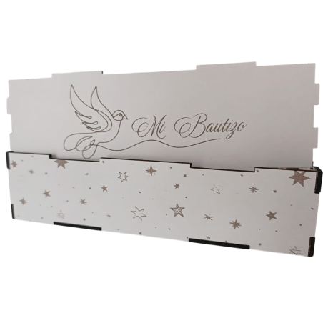 PALA DE TARTA DE BAUTIZO PERSONALIZADA CON CAJA– DETALLE PARA BAUTIZO