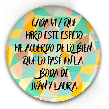 E51. CADA VEZ QUE MIRO ESTE ESPEJO ME ACUERDO DE LO BIEN QUE LO PASE EN LA BODA DE ...