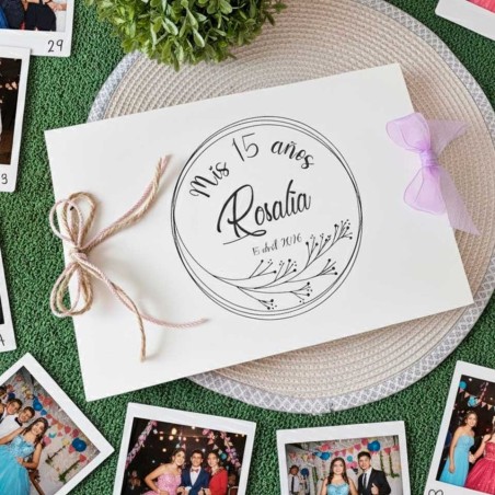 LIBRO DE FIRMAS PARA FIESTA 15 AÑOS RAMA