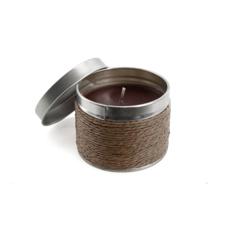 VELA AROMA CHOCOLATE CON PEGATINA MIS 15 AÑOS